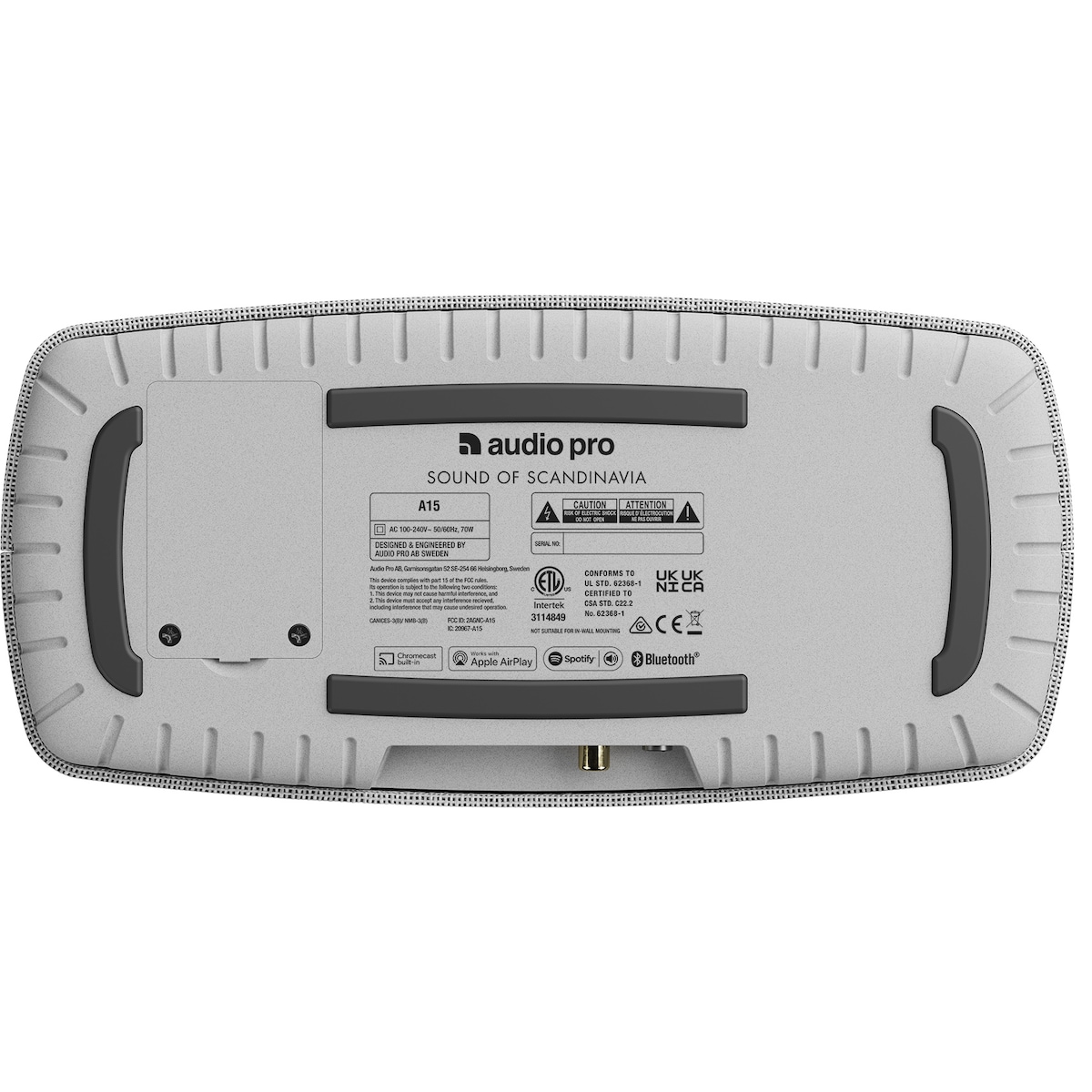 Audio Pro A15 multiroom-høyttaler (lysegrå)