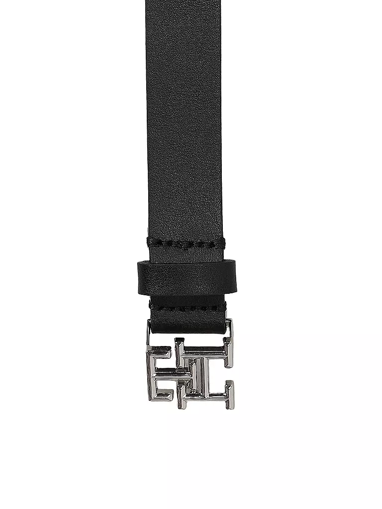 TOMMY HILFIGER Ledergürtel  schwarz