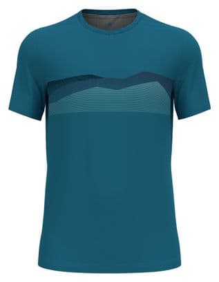 Maillot Manches Courtes Odlo F-Dry Ridgeline Bleu