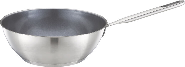 Fiskars All Steel wok 28 cm u/låg Grå