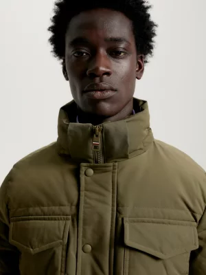 Parka utilitária Rockie com capuz acolchoado e quente