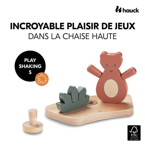 Ours Play Shaking chaise haute - Bois - HAUCK