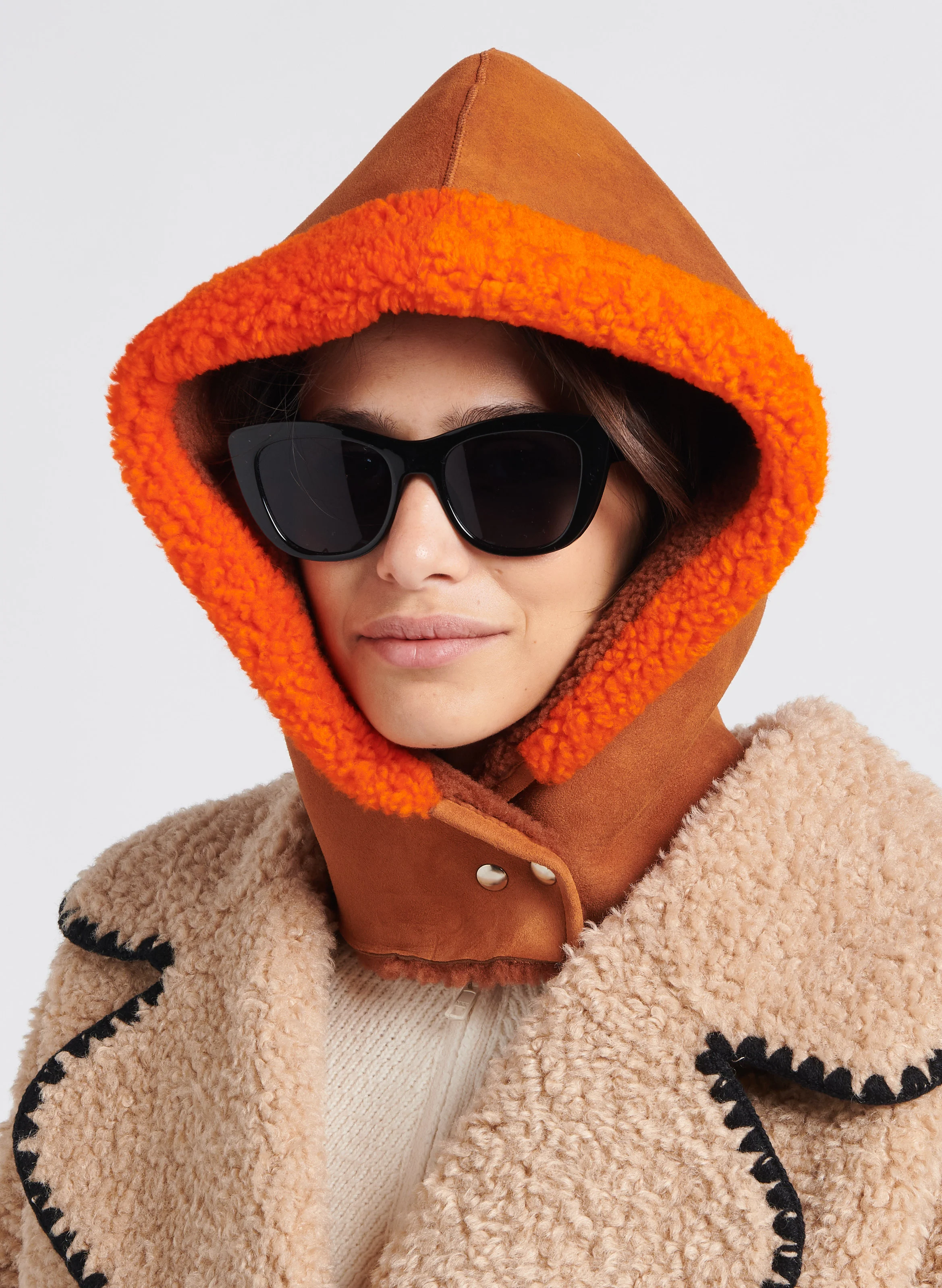 Capuche en cuir | Multicolore