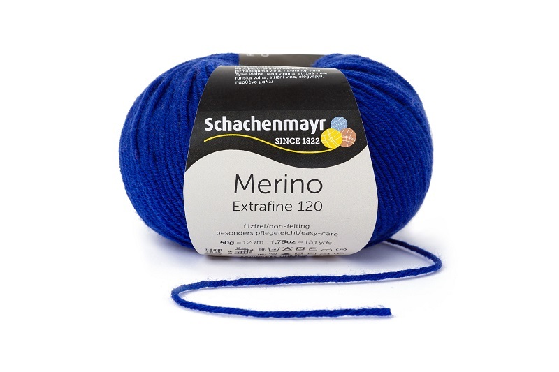 Handstrickgarn MERINO EXTRAFINE 120 - enzian - 50g