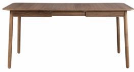 Zuiver Glimps Uitschuifbare Eettafel 120/162x80 cm Hout Walnoot - Bruin