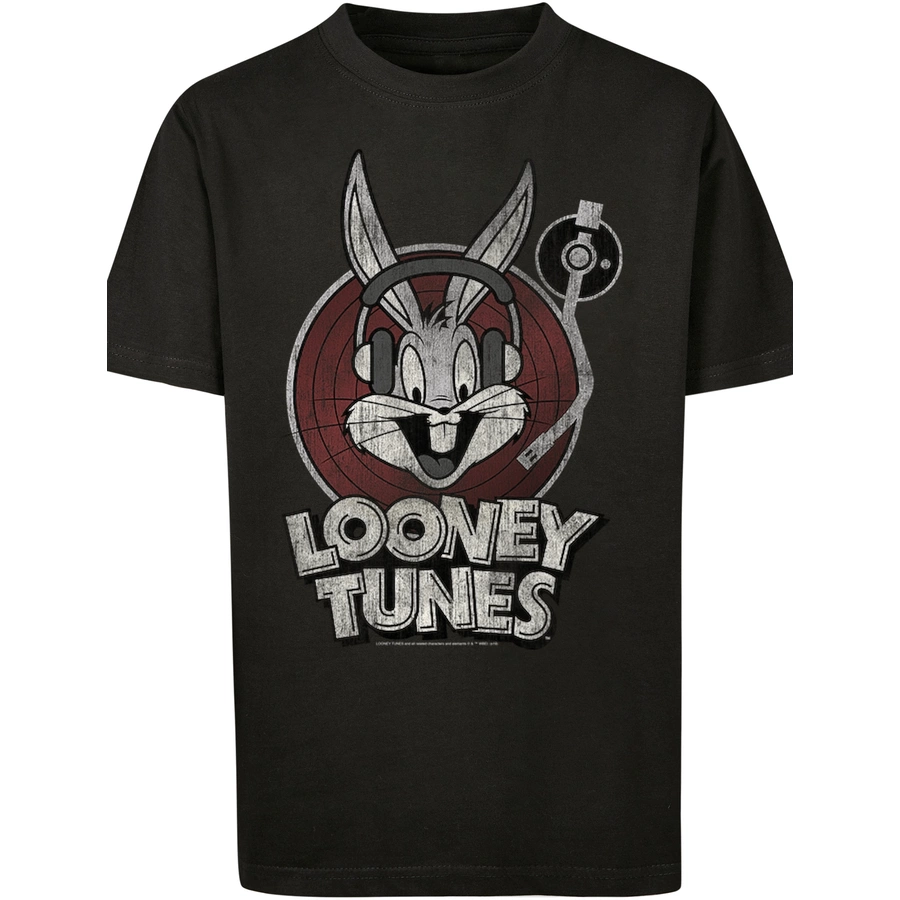 F4NT4STIC T-Shirt T-Shirt 'Looney Tunes Bugs Bunny' schwarz