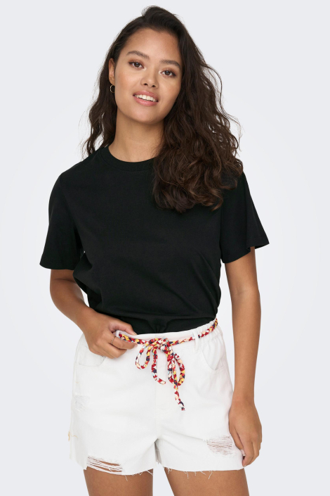 Jacqueline de Yong zwarte dames t-shirt