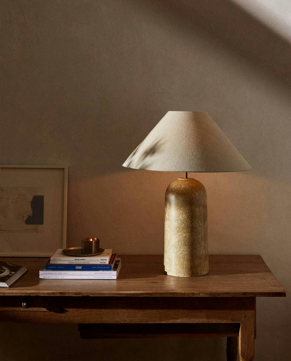 LUMINÁRIA XL COM SUPORTE DE CERÂMICA