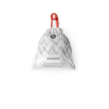 Brabantia afvalzak Perfectfit code B 5L 20 stuks wit