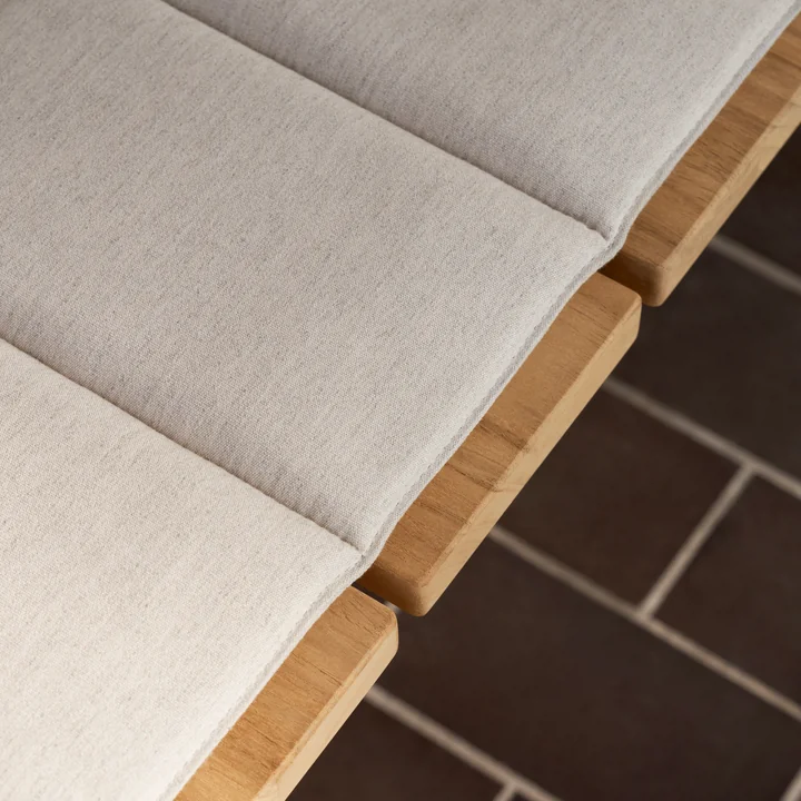 Carl Hansen - GL101 Auflage für Gartenbank, grau (Agora Liso life oat)