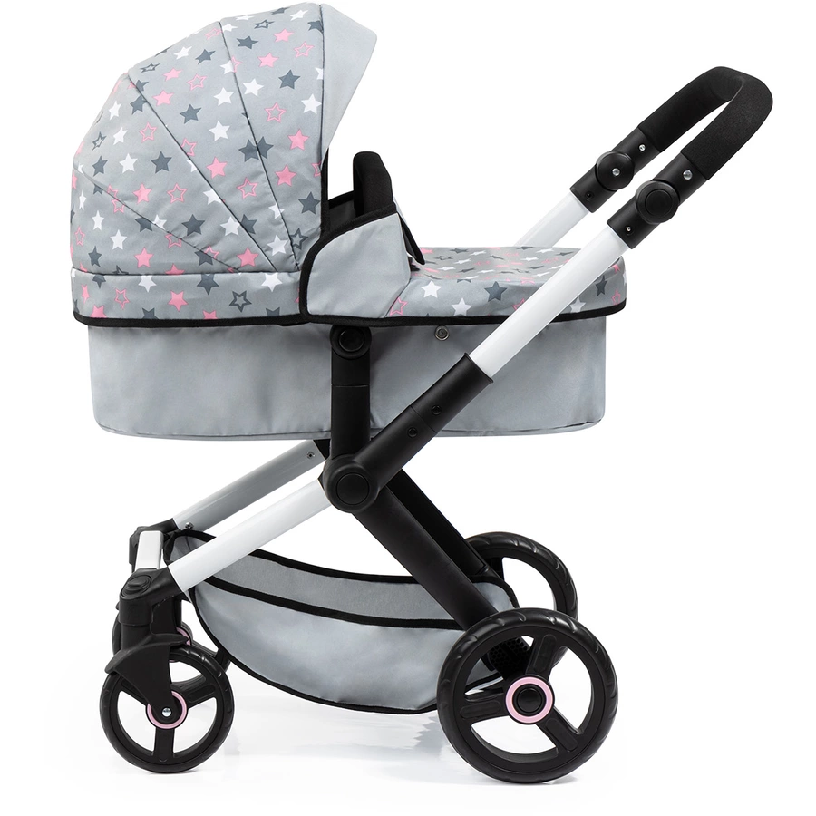 bayer Design Kombi-Puppenwagen Xeo Grau mit Sterne