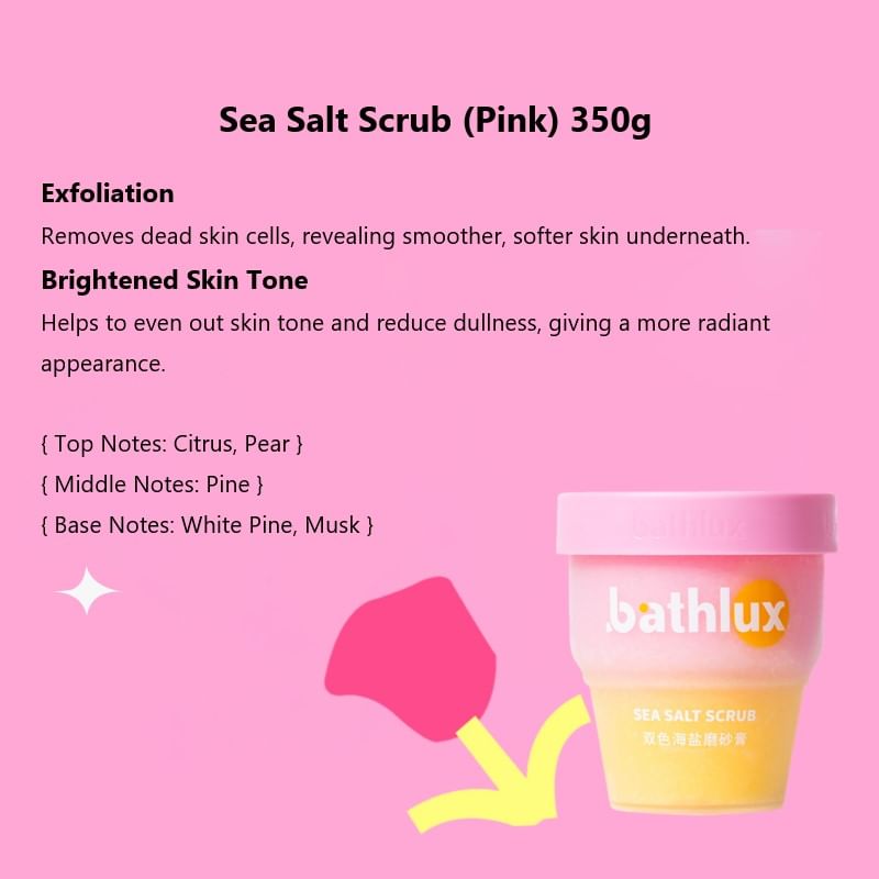 bathlux - Zeezoutscrub - Roze