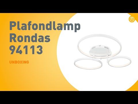 Moderne plafondlamp wit incl. LED en dimmer- Rondas