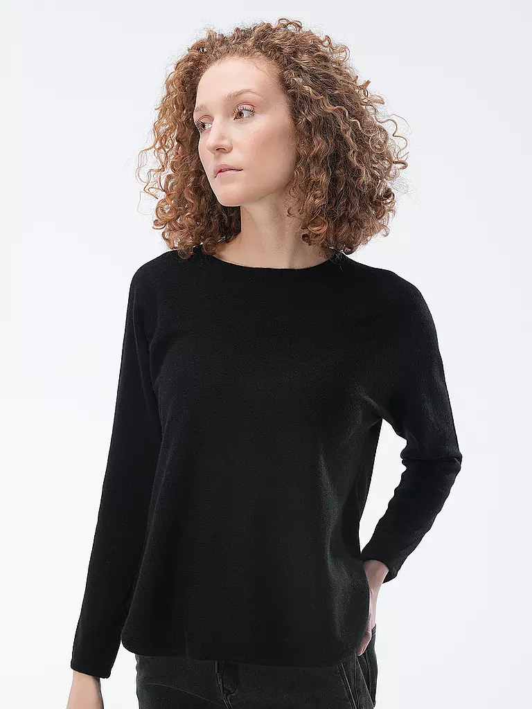 DAVIDA Kaschmirpullover  schwarz