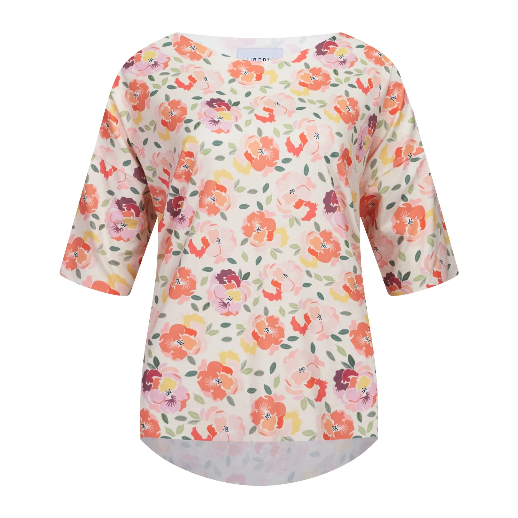 Liberte Alma-Tshirt creamy peach flower