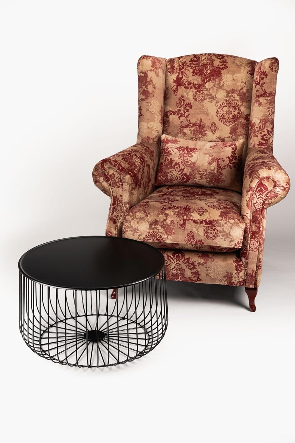 Premium Couchtisch aus Metall - CONO | schwarz | rund | Beistelltisch im edlen Design | Ø 62 cm | Höhe 36 cm | ideal für stilvolle Wohn- und Lounge-Bereiche