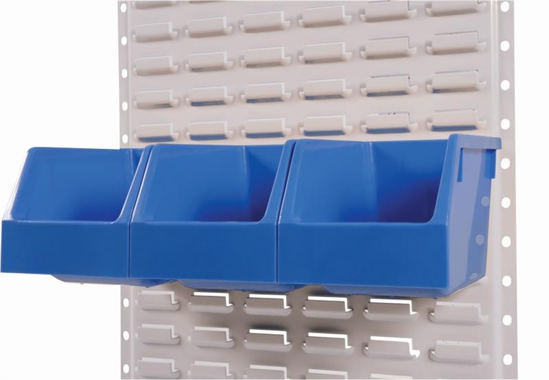 Dazikemo 20-er Set Kunststoff Stapelbox blau