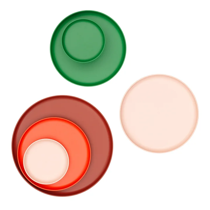 Vitra - Trays, rot (3er-Set)
