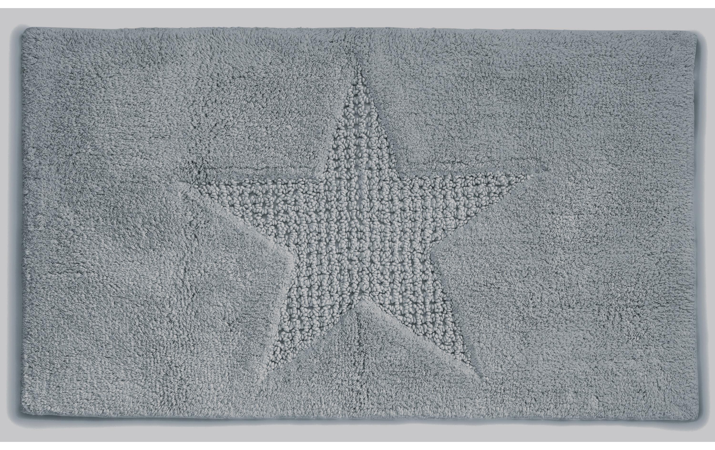 Badteppich Lindano 55 x 65 cm, GrauBadteppich aus Baumwolle