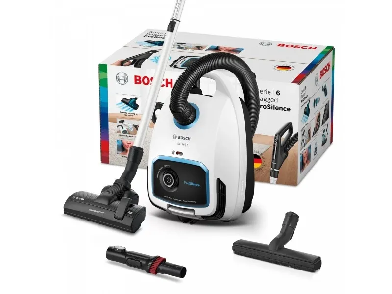 Bosch Serie | 6 BGB6SIL1 ProSilence - Støvsuger - beholder - pose - hvid