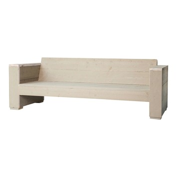 Loungebank Marlind 210 cm zand steigerhout