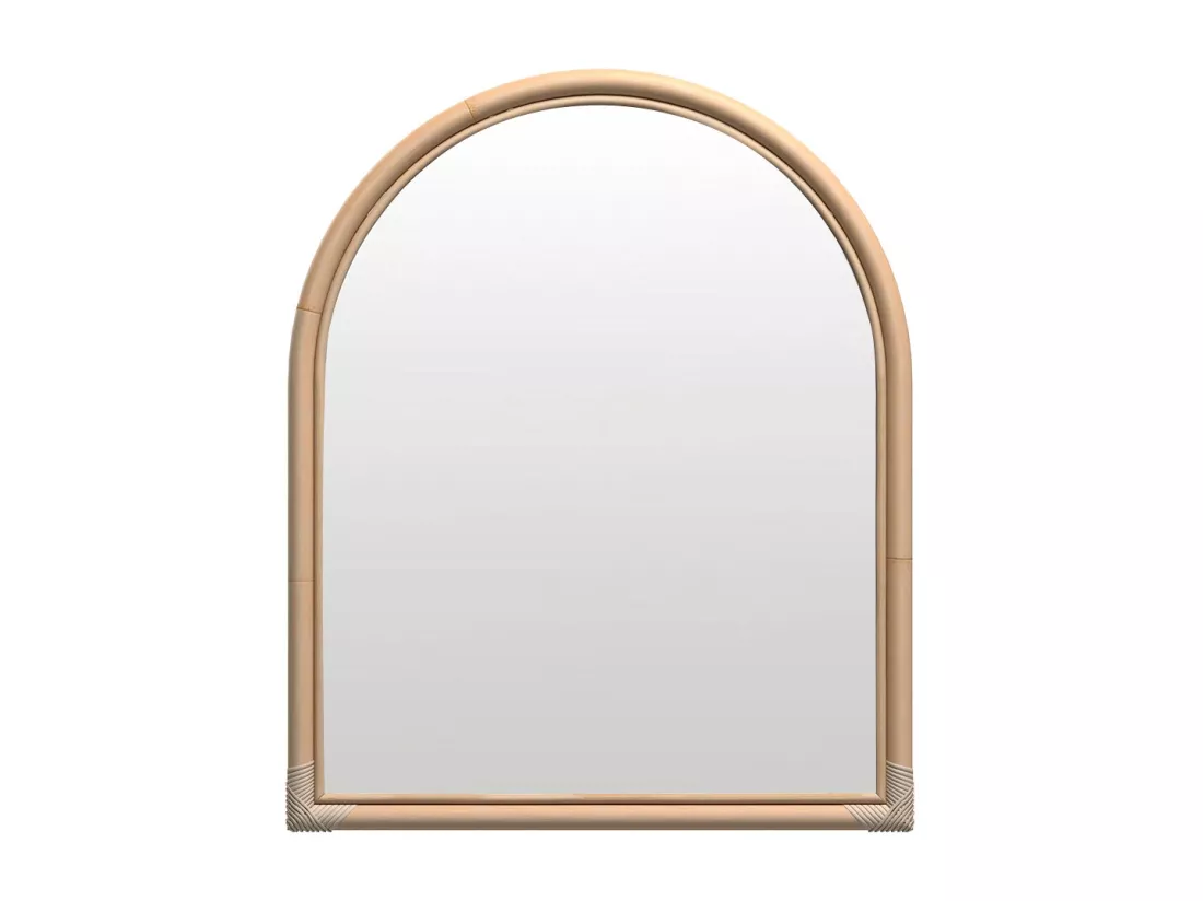 Miroir en rotin naturel - Indra