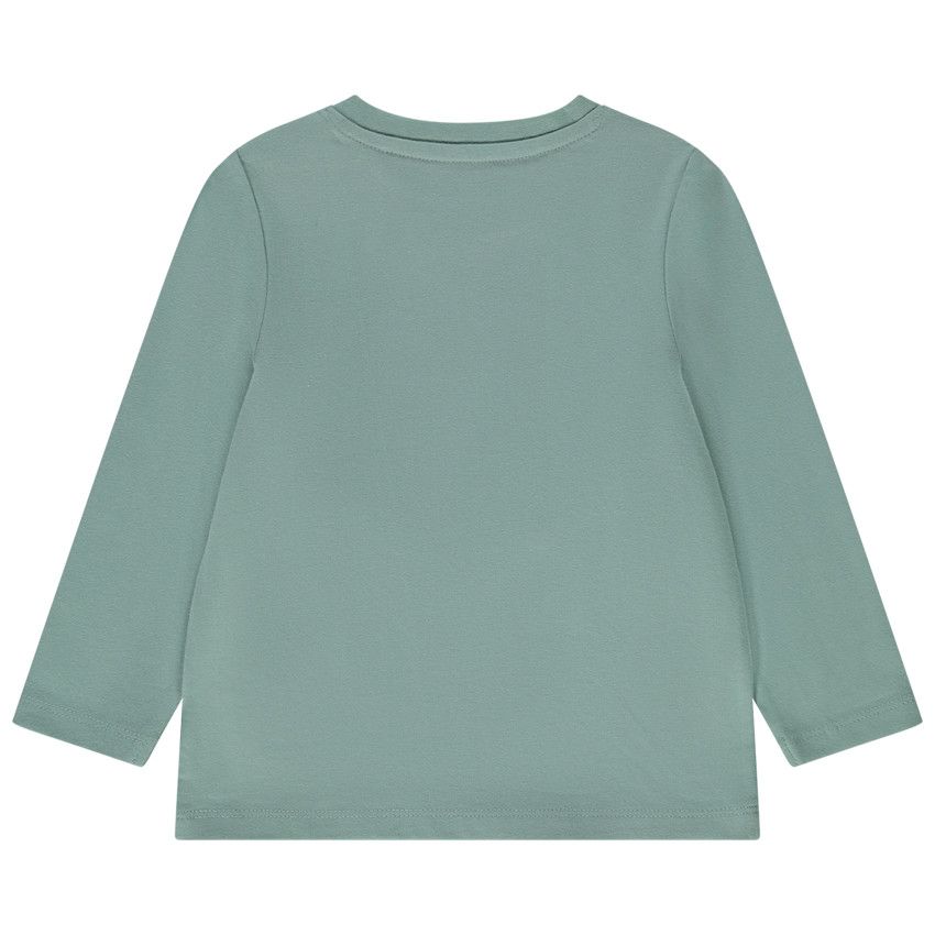 T-shirt manches longues en jersey broderie bouclette pour bébé gaçon - Vert