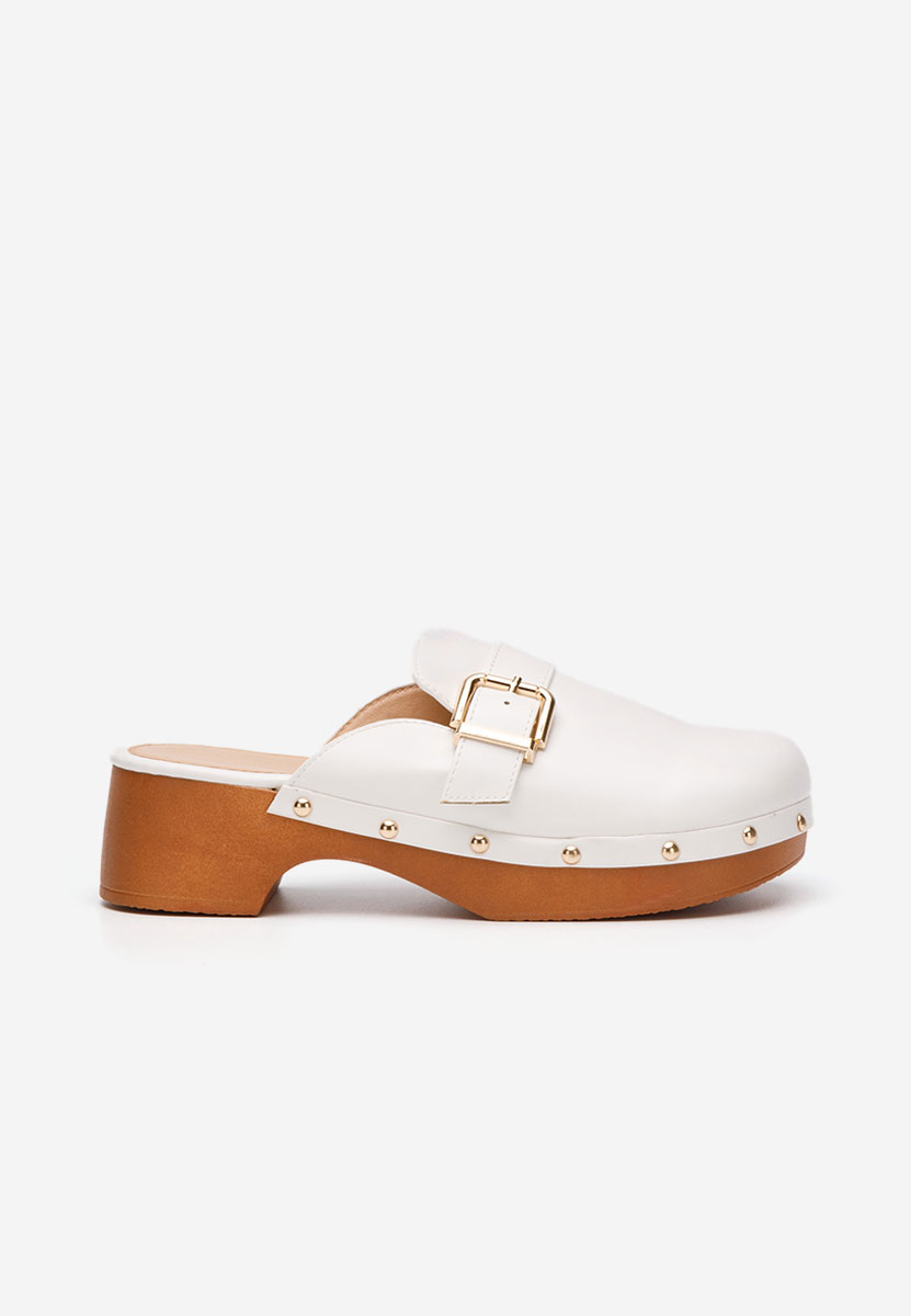 Sabots femme blancs Advika