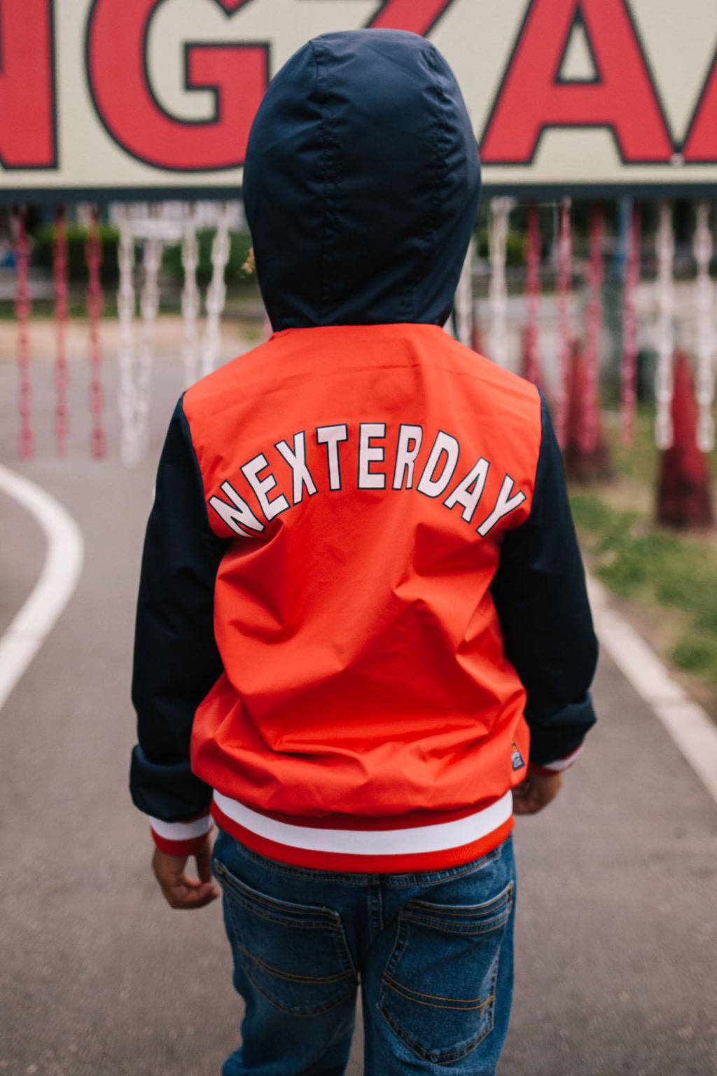 TYGO & vito zomerjas Jennoah rood/donkerblauw