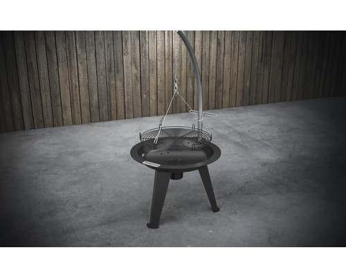 Tenneker® Houtskoolgrill Draaigrill TC Swing II Ø 50 cm met asbak Zwart
