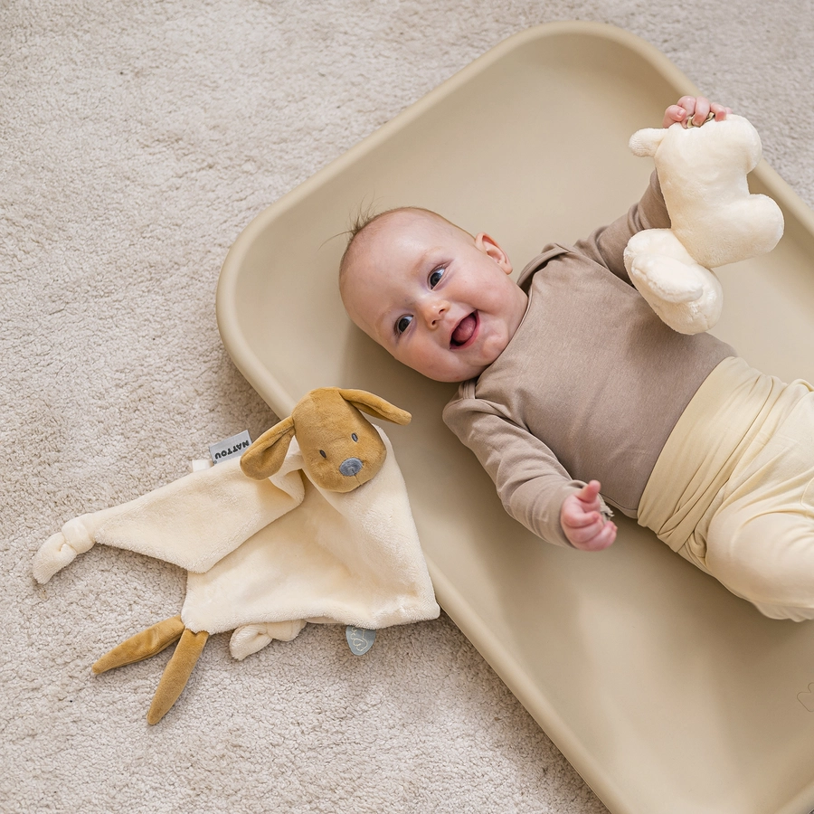 Nattou Charlie Maxi-Kuscheltuch Flanell Vanille