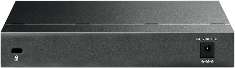 8 Port Gigabit Easy Smart Switch PoE  für Netzwerk Switch Ethernet LAN RJ45 mit Netzteil 1000MBit (TL-SG108PE) - Schwarz