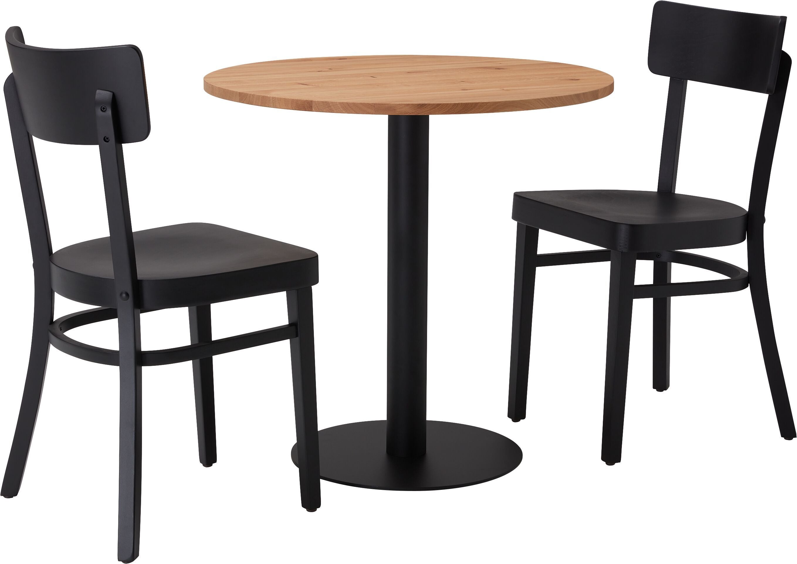 PANUCCI Stuhl - Schwarz / B: 40.0 cm x T: 40.0 cm x H: 82.0 cm