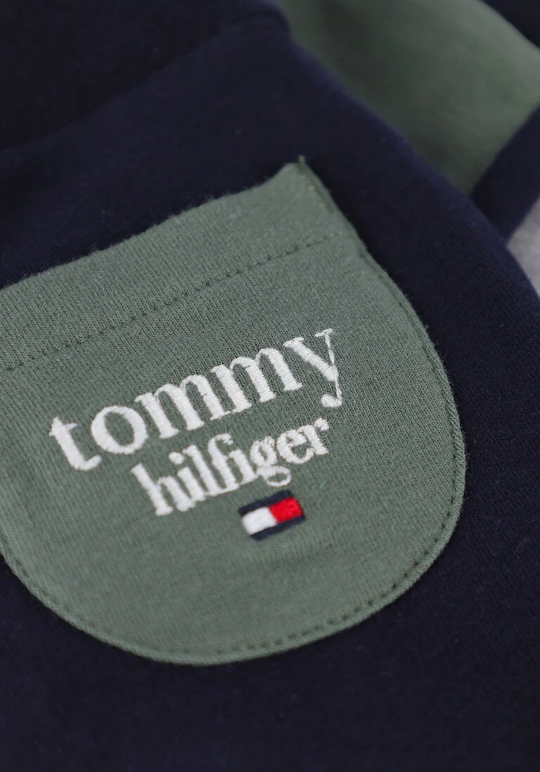 TOMMY HILFIGER groene tommy hilfiger  baby logo colorblock crewneck
