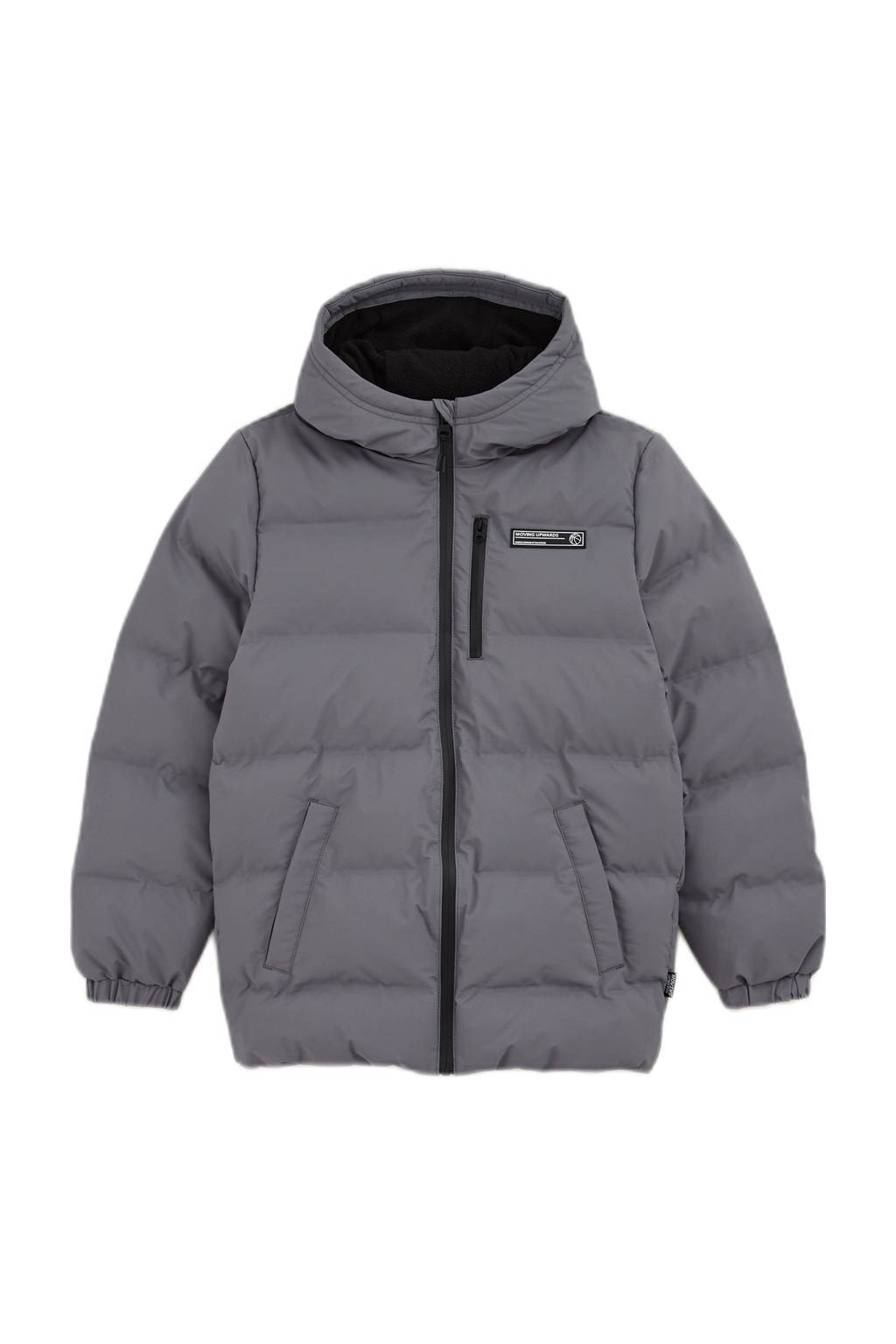 WE Fashion gewatteerde winterjas grijs