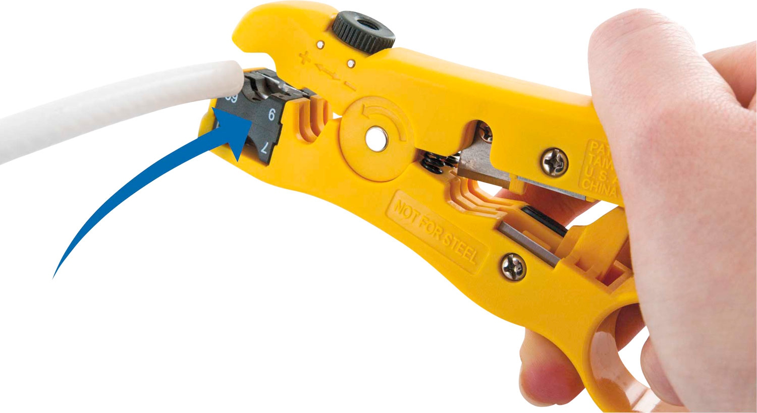 InnTec Abisolierzange mit integrierter Cutter-Klinge