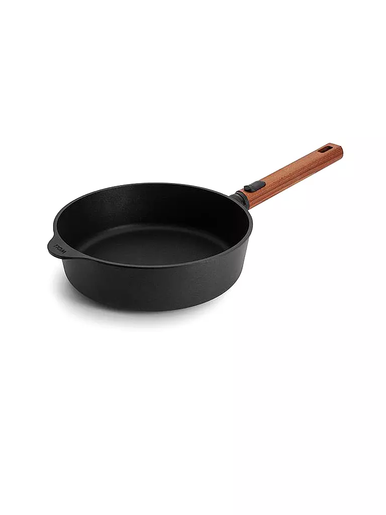 WOLL Pfanne Hochrand mit Holzgriff 24cm ECO-LOGIC Antihaft schwarz