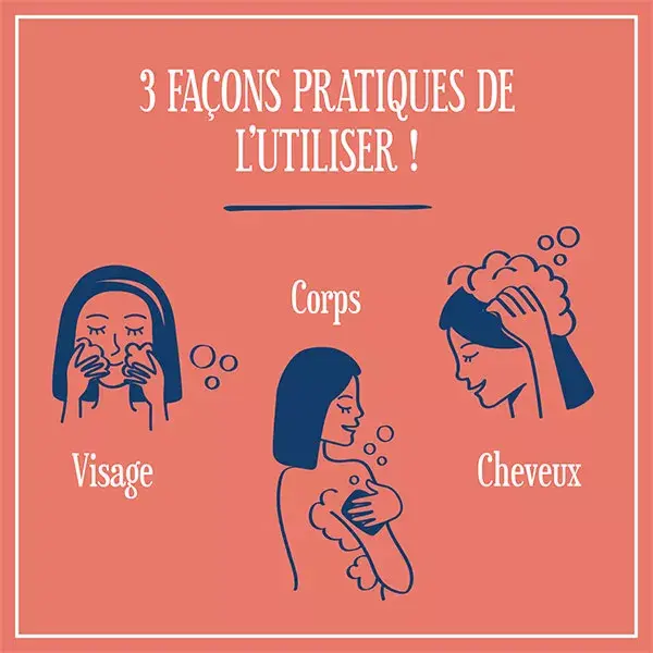 Le Petit Marseillais Savon Solide 3 en 1 Lavant Doux Pêche Nectarine 80g