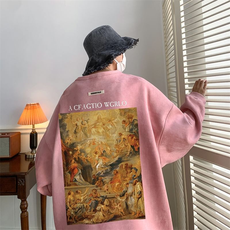 Derbundy - Oversized sweatshirt met grafische print