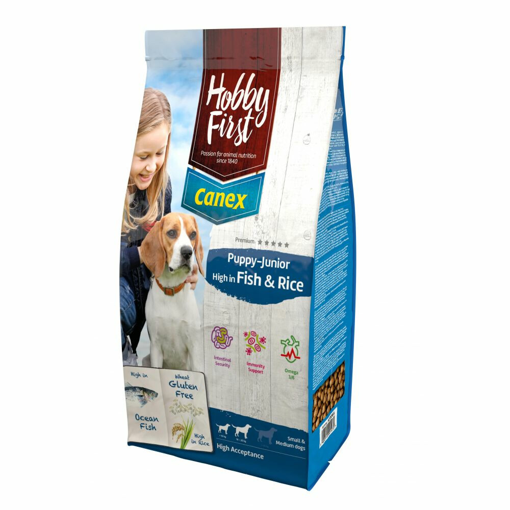 HobbyFirst Canex Puppy - Junior Vis - Rijst12 kg