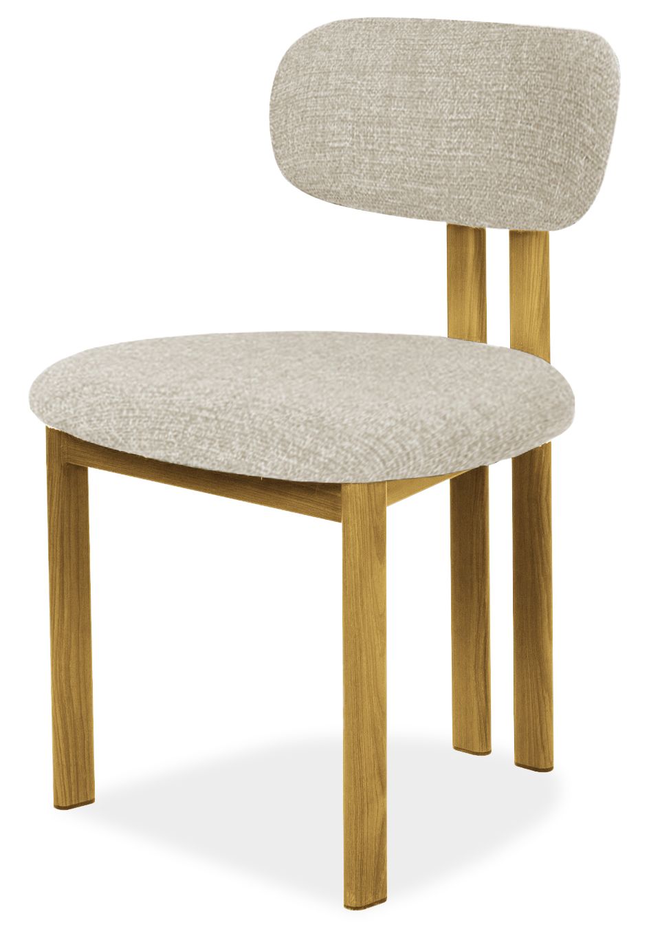 Eetkamerstoel Beige Naturel Lynja B51 x D53 x H80.5 cm