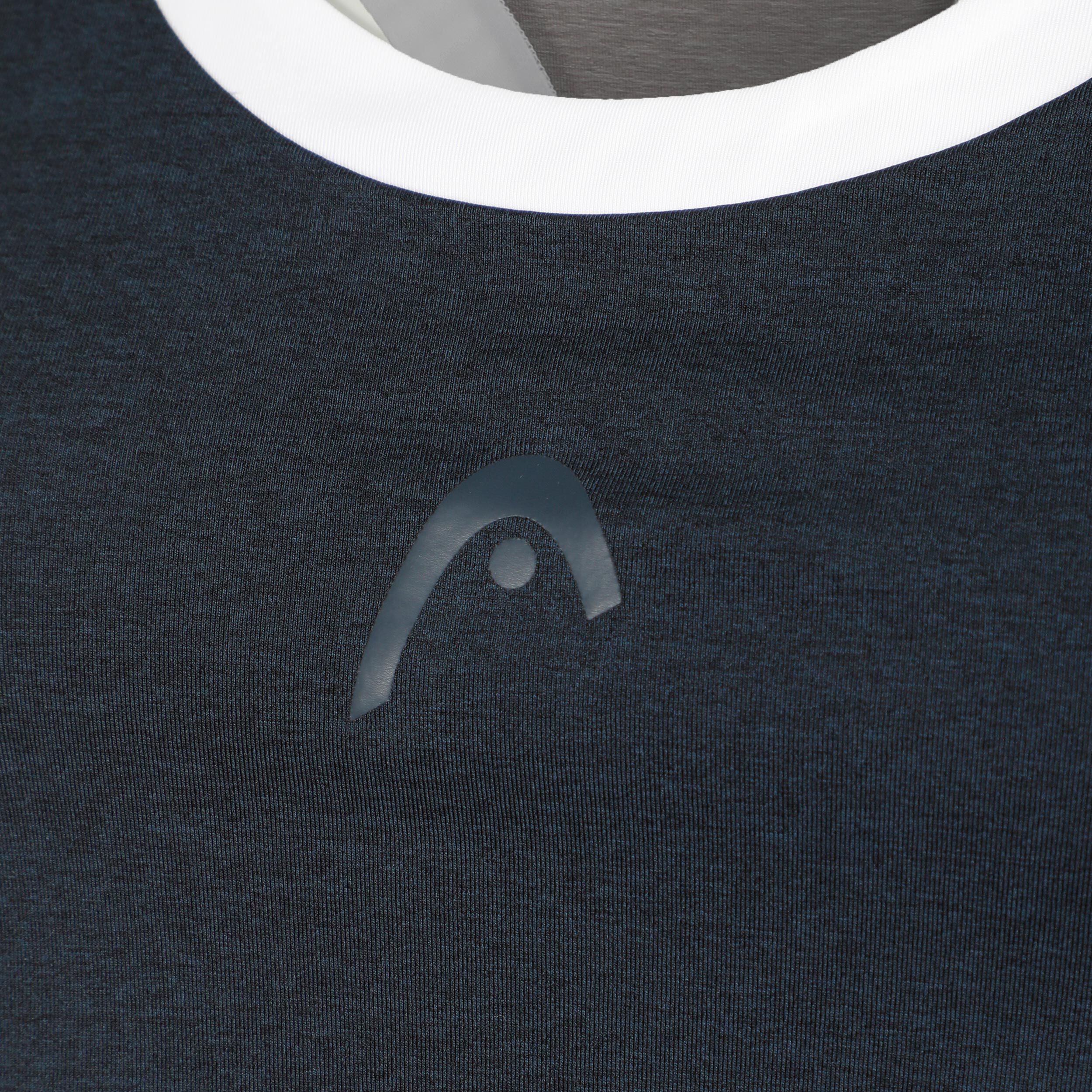 HEAD Play Crop Débardeur Tank Top Femmes - Bleu Foncé , Blanc