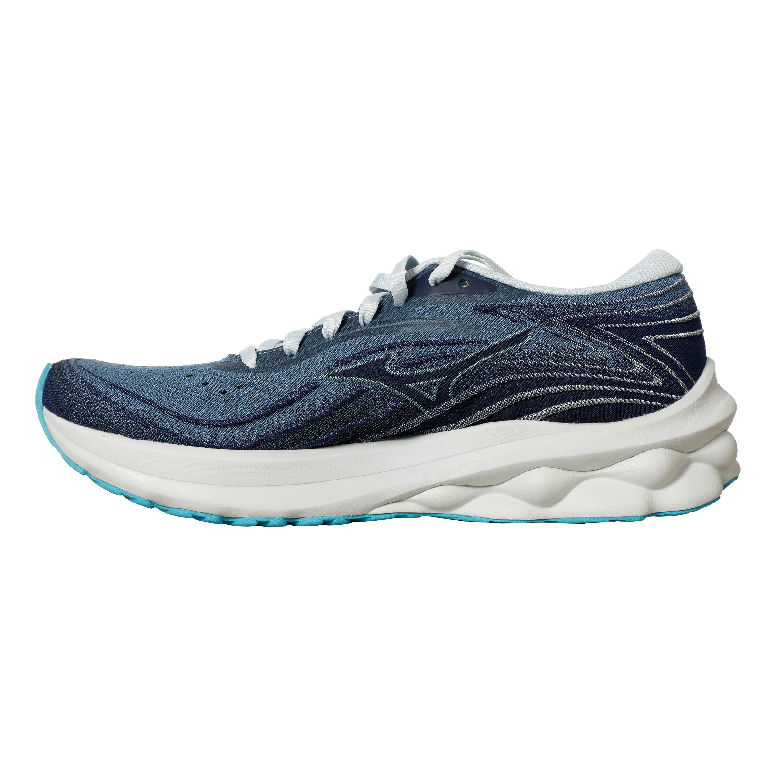 Mizuno Wave Skyrise 5 Chaussure De Running Sans Stabilisateurs Femmes - Bleu , Gris