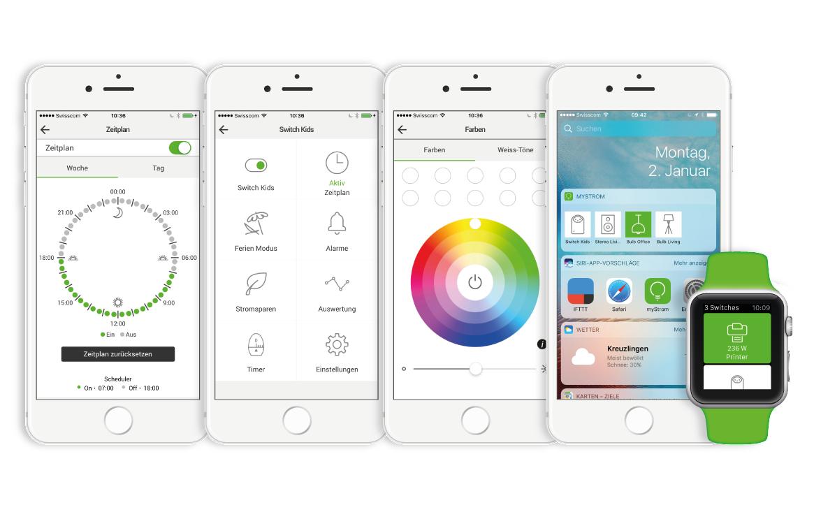 Smartplug WLAN Energy Control Switch 2Energy Control Switch mit Temperatursensor und Apple HomeKit-Zertifizierung