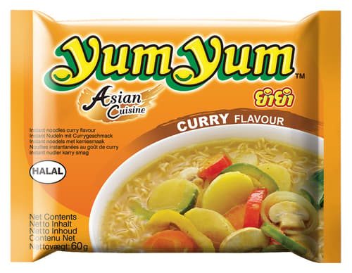 Yum Yum Instant Nudeln Curry