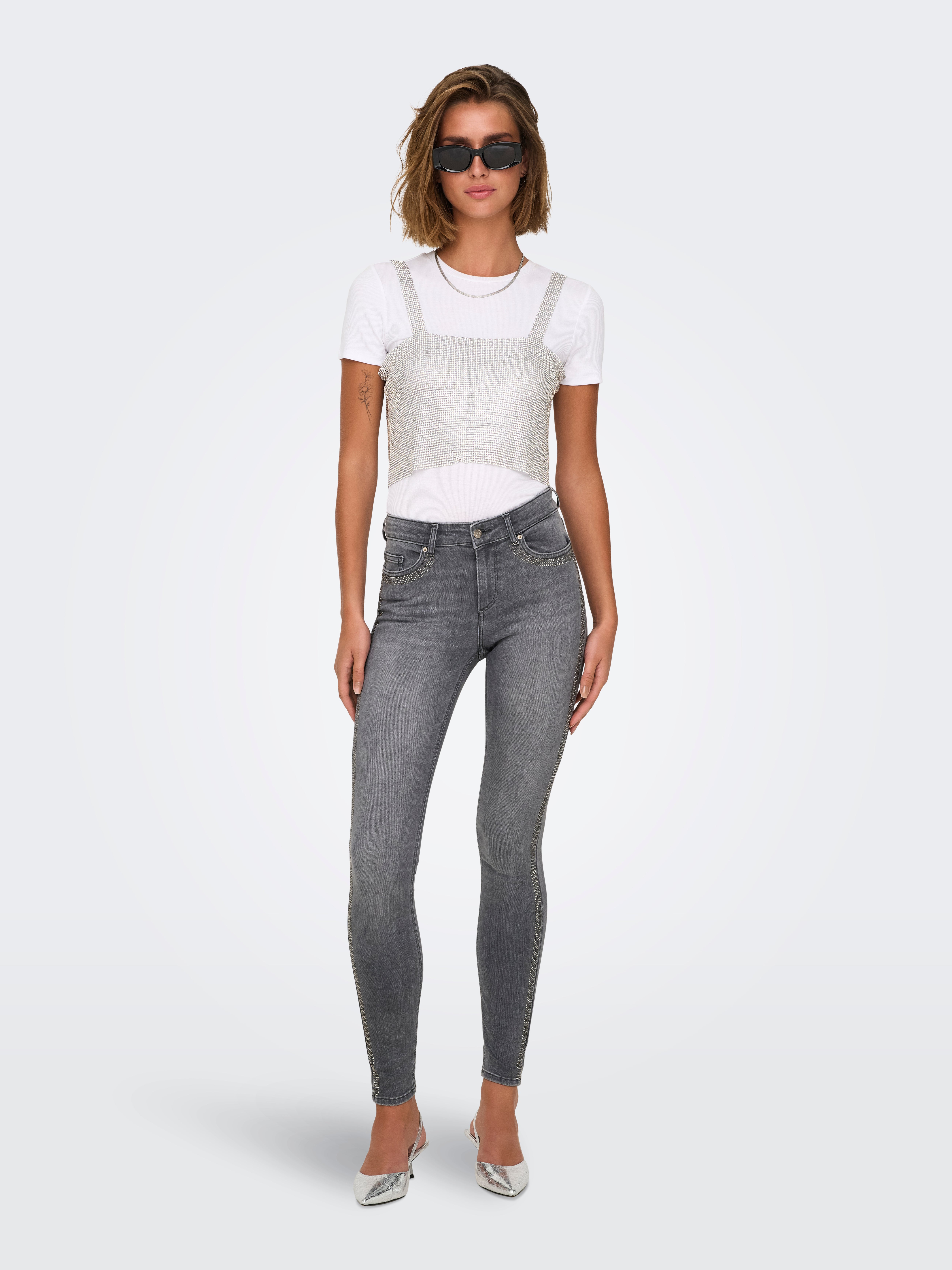 ONLFALY Top Silver