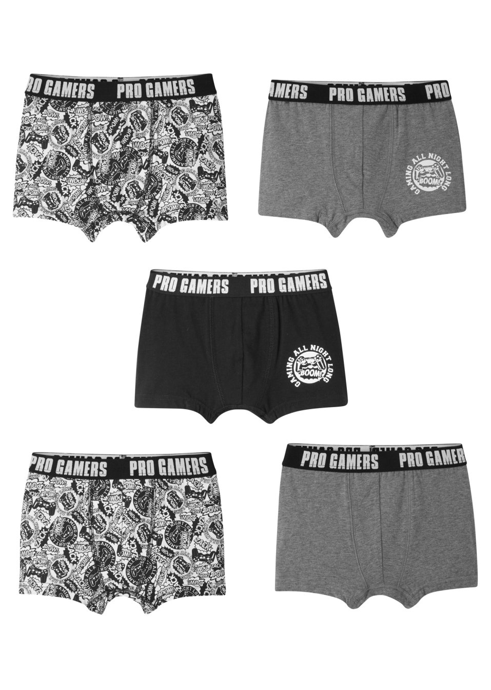 Lot de 5 boxers garçon