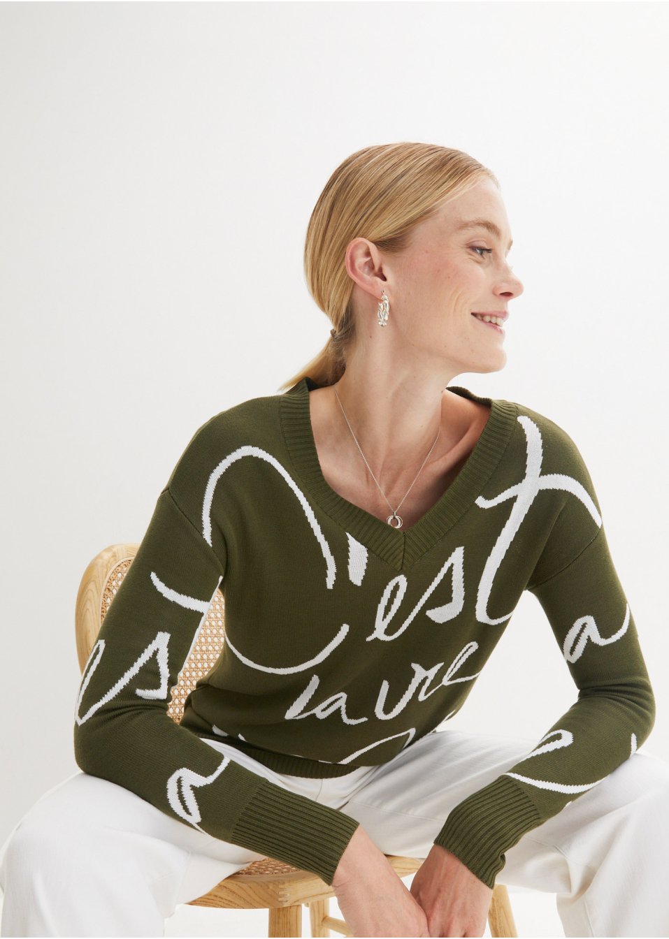 Pull avec inscription