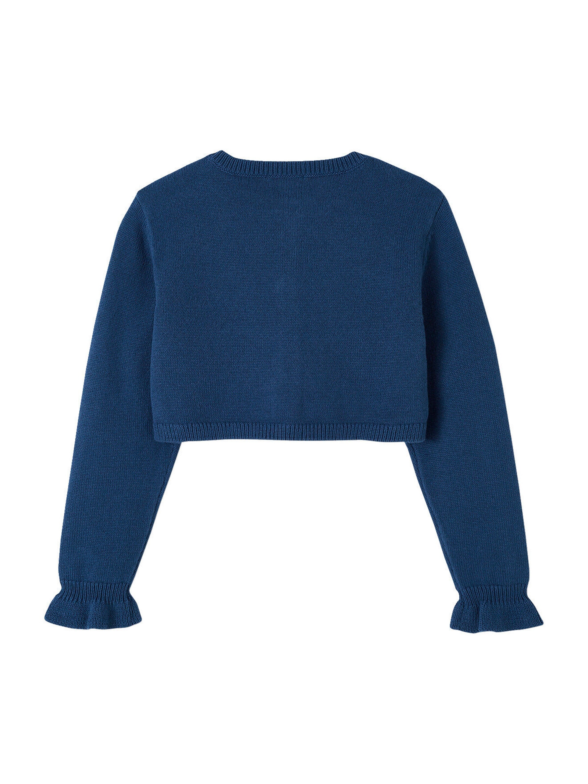 Vertbaudet Mädchen Bolero blau chambray
