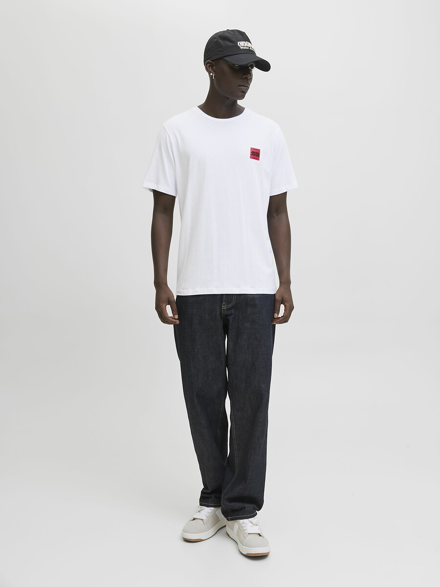 JACK & JONES<br>Camiseta de gola redonda com logotipo